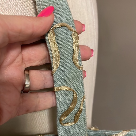 Boho fabric canvas 2 way reversible bag big size lots of room floral w/ pockets - Picture 6 of 13